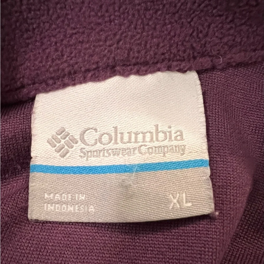 Women’s Columbia Fleece 1/4 Zip Fitted Style Jacket Cozy Warm Hiking Outdoor